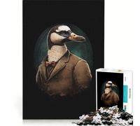 Puzzle da 1000 pezzi per adulti "Oca in abito elegante", gioco per famiglie, rilassante e stimolante per la mente, collezione d'artista, belle arti 50x75cm