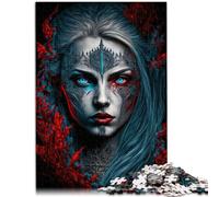 Puzzle da 1000 pezzi, per adulti, occhi azzurri, decorazione da parete rafforza l'amore tra coppie per adolescenti dai 14 anni in su, 26 x 38 cm