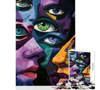 Puzzle da 1000 pezzi per adulti Occhi della psiche Decorazione per la casa Giocattoli Ottimi regali e giocattoli Giochi rilassanti Sfida da completare Dimensioni 38x52cm