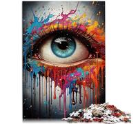 Puzzle da 1000 pezzi per adulti Occhi strani colorati Difficile Puzzle Difficile Allenare il Cervello e le Mani Adatto per adolescenti dai 14 anni e oltre 50 x 70 cm