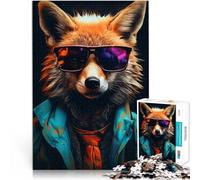 Puzzle da 1000 pezzi per adulti Occhiali da sole fantastici Red Fox Gioco di famiglia per e Collezione di artisti, Belle arti 75x50cm