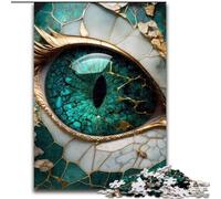 Puzzle da 1000 pezzi per adulti "Occhio del Drago di Giada", puzzle in legno per adulti, dimensioni 50x75cm, intrattenimento rilassante, regalo di Natale perfetto e decorazione per la casa.