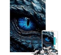Puzzle da 1000 pezzi per adulti Occhio di Drago Blu Puzzle da 1000 pezzi Giocattolo fai da te Sfida difficile Regalo di compleanno Regali (38x52cm)