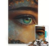 Puzzle da 1000 pezzi per adulti "Occhio mistico con natura" gioco educativo analisi e logica regalo per donne 50x75cm