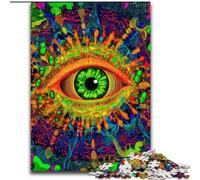 Puzzle da 1000 pezzi per adulti Occhio psichedelico Puzzle da 1000 pezzi per adulti Sfida impossibile difficile Giocattolo per adolescenti (dimensioni 26x38cm)