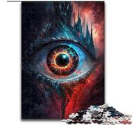Puzzle da 1000 pezzi per adulti Occhio rosso cosmico Puzzle da 1000 pezzi Ideale come regalo di compleanno o per le feste, giocattolo da gioco per feste (dimensioni 26x38cm)