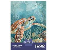 Puzzle Da 1000 Pezzi Per Adulti Ocean Life Sea Turtle Puzzle Per Adulti Gioco Rompicapo Per Migliorare La Memoria Regali Per Amici E Familiari 38x26cm/1000pcs