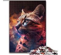 Puzzle da 1000 pezzi per adulti Ocelot Nebula Puzzle da 1000 pezzi per adulti per divertimento in famiglia Perfetto per le vacanze, serate di gioco interattive (dimensione 50x75cm)