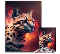Puzzle da 1000 pezzi per adulti Ocelot Nebula Puzzle per adulti Regalo per uomini e donne, quotidiano e occasioni speciali 50x75CM/19,68x29,52 pollici