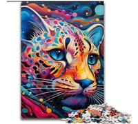 Puzzle da 1000 pezzi per adulti, Ocelot, puzzle in legno ideale per il divertimento in famiglia - regalo perfetto per feste e compleanni (dimensioni 50x75cm)