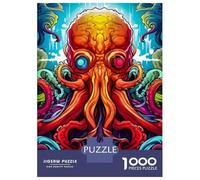 Puzzle Da 1000 Pezzi Per Adulti Octopus Illustration Puzzle Per Adulti Gioco Pratico Difficile Difficile E Sfida 52x38cm/1000pcs