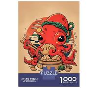 Puzzle Da 1000 Pezzi Per Adulti Octopus with Dumplings And Japanese Puzzle Gioco Per Famiglie Decorazione Murale Regali Unici Per Compleanno E Natale 52x38cm/1000pcs