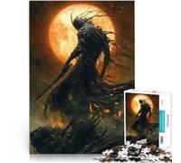 Puzzle da 1000 pezzi per adulti “Ombra della Luna di Sangue” Fatto di legno,per età 14+ Giocattoli educativi per l'apprendimento Giochi per famiglie Regalo per i compleanni。misurare:50x75cm