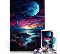 Puzzle da 1000 pezzi per adulti, onda dello spazio psichedelica, giochi educativi per la casa, giocattoli fai da te, 26 x 38 cm, promuove l'amore tra le coppie