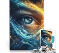 Puzzle da 1000 pezzi per adulti Onde dell'oceano Occhio cosmico giochi divertenti per famiglie Migliorare l'amore tra le coppie 52x38cm