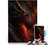 Puzzle da 1000 pezzi per adulti Opera d'arte dei draghi Fatto di legno per età pari o superiore a 14 anni Giocattoli stimolanti È ideale come regalo per tutta la famiglia misurare:50x75cm