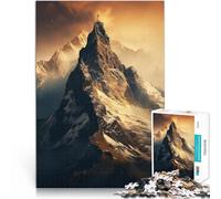 Puzzle da 1000 pezzi per adulti Opera d'arte di montagna Riduzione dello stress interessante Giocattoli per la decorazione della casa 52x38cm