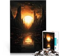 Puzzle da 1000 pezzi per adulti Opera d'arte sullo skyline della città Gioco pratico Ogni pezzo è unico - Gioco divertente e stimolante per tutta la famiglia 52x38cm