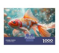 Puzzle Da 1000 Pezzi Per Adulti Orange And White Goldfish in Water Puzzle Gioco Rompicapo Regalo Per Donne Difficile E Stimolante 70x50cm/1000pcs