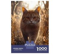Puzzle Da 1000 Pezzi Per Adulti Orange Cat Walking Through Field Puzzle Per Adulti Gioco Pratico Decorazione Murale Divertimento A Casa Attività, 70x50cm/1000pcs