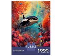 Puzzle Da 1000 Pezzi Per Adulti Orca Puzzle Per Adulti Gioco Rompicapo Difficile Sfida Educativa Difficile 70x50cm/1000pcs