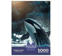 Puzzle Da 1000 Pezzi Per Adulti Orca Whale Killer Puzzle Per Adulti Giocattolo Antistress Sfida Difficile Ideale Come Regalo 70x50cm/1000pcs