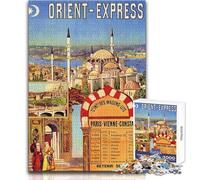 Puzzle da 1000 pezzi per adulti Orient Express Giocattoli Giochi educativi Migliora la memoria Opera d'arte Regalo Dimensioni 38x26cm