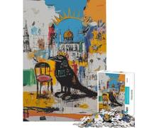 Puzzle da 1000 pezzi per adulti originale con corvo cupola dorata e guglia Puzzle da 1000 pezzi antistress decorazione per la casa gioco educativo per tutta la famiglia (75x50cm)