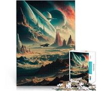 Puzzle da 1000 pezzi per adulti Orizzonti interstellari per il giocattolo di sfida del gioco educativo Lista dei desideri con Babbo Natale 38x26cm