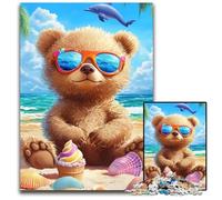Puzzle da 1000 pezzi per adulti, orsacchiotto, puzzle in legno, giochi, giocattoli, regalo, migliora l'amore tra coppie per età 14+, 50x75cm