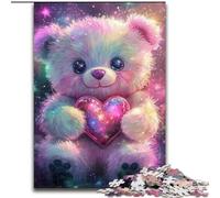 Puzzle da 1000 pezzi per adulti, orsacchiotto, rompicapo per decorazione murale, regali unici per compleanno e Natale per bambini dai 14 anni (dimensioni 26x38cm)