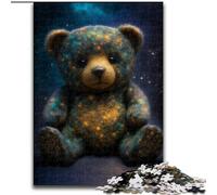 Puzzle da 1000 pezzi per adulti, Orsetti d'arte, in legno, idea regalo di compleanno, gioco rompicapo impegnativo, 1000 pezzi(50x75cm)
