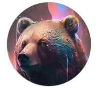 Puzzle da 1000 pezzi per adulti, Orso Bruno dipinto, puzzle difficili per adulti, gioco rompicapo per adolescenti, regalo perfetto per una serata di giochi in famiglia (67,5x67,5cm)