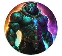 Puzzle da 1000 pezzi per adulti, Orso Cosmico Guerriero, Puzzle in cartone fai da te impegnativo per appassionati, regalo perfetto per il relax (67,5x67,5 cm)