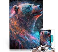 Puzzle da 1000 pezzi per adulti Orso della Nebulosa Giocattolo educativo intellettuale decomprimente offerte come regali per tutta la famiglia 52x38cm