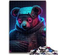 Puzzle da 1000 pezzi per adulti, orso meccanico, divertimento in famiglia, attività divertenti a casa, regalo di compleanno, regali da viaggio, per ragazzi dai 14 anni in su, 26x38cm