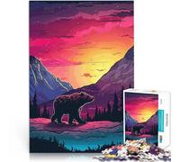 Puzzle da 1000 pezzi per adulti Orso nella foresta Antistress Vacanza in patria Uccidere il tempo Migliorare l'amore tra le coppie 38x26cm