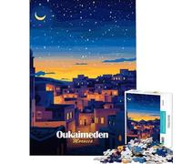 Puzzle da 1000 pezzi per adulti Oukaimeden Marocco Night Brain Intelligence Challenge Giocattolo avvincente Giochi rilassanti Apprendimento Educativo Regalo di compleanno (Dimensioni 38x52cm)