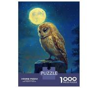Puzzle Da 1000 Pezzi Per Adulti Owl Under Moonlight(2) Puzzle Per Adulti Relax Giochi Difficile Offerta Speciale Come Regalo Per Tutta La Famiglia 38x26cm/1000pcs