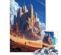Puzzle da 1000 pezzi per adulti paesaggi desertici fantasy difficile e stimolante antistress rilassante adatto a partire dai 14 anni 38x26cm