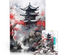 Puzzle da 1000 pezzi per adulti Paesaggi giapponesi Giocattoli educativi per l'apprendimento Giochi per famiglie Decorazione della casa 50x70cm