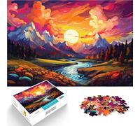 Puzzle da 1000 pezzi per adulti paesaggi interessanti puzzle per ridurre lo stress, migliorare la memoria, adatto per adolescenti dai 14 anni in su, 26 x 38 cm