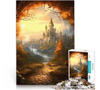 Puzzle da 1000 pezzi per adulti Paesaggi selvaggi Antistress Vacanza in patria Uccidere il tempo Adatto per la decorazione del desktop 38x26cm