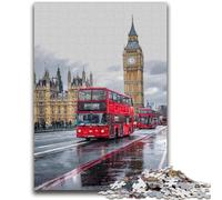 Puzzle da 1000 pezzi per adulti, paesaggi urbani di Londra e Parigi, puzzle per adolescenti, sfida di intelligenza cerebrale, giocattoli avvincenti per la decorazione della casa (75x50cm)