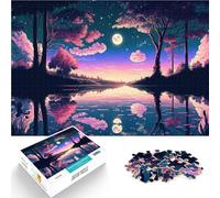 Puzzle da 1000 pezzi per adulti paesaggio anime Difficile da completare ma divertente e umoristico Decorazioni e regali unici per la casa 38x26cm
