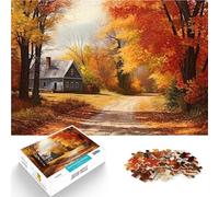 Puzzle da 1000 pezzi per adulti “ Paesaggio autunnale” Fatto di carta,per 14+ Giochi educativi Decorazione della casa Grande regalo。misurare:26x38cm/10.24 x 14.96pollice