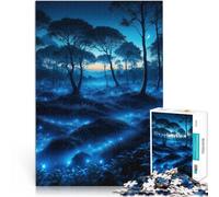 Puzzle da 1000 pezzi per adulti Paesaggio blu Fatto di cartone per età 14+ Interazione genitore-figlio Regali interessanti per ridurre lo stress misurare:38x52cm