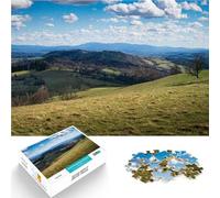 Puzzle da 1000 pezzi per adulti Paesaggio collinare Antistress Vacanza in patria Uccidere il tempo Collezione di artisti, Belle arti 75x50cm