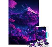 Puzzle da 1000 pezzi per adulti paesaggio cyberpunk al neon impegnativo da completare ideale per le vacanze a casa per passare il tempo in modo rilassante giocattolo antistress adatto a persone