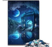 Puzzle da 1000 pezzi per adulti,paesaggio da sogno colorato in legno per il divertimento in famiglia durante i compleanni,Natale 50x75cm,coinvolgente attività di gioco per la serata in famiglia